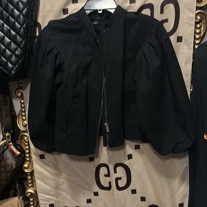 Halogen puff sleeve jacket